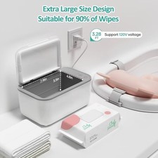 XL Diaper Wipe Warmer 3 Heat Settings  Electric Dispenser Warms Wipes Fast