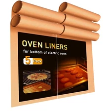 Oven Liners for Bottom of Oven 5 Pack YTFGGY 16"x 20" Non Stick Teflon Electr...