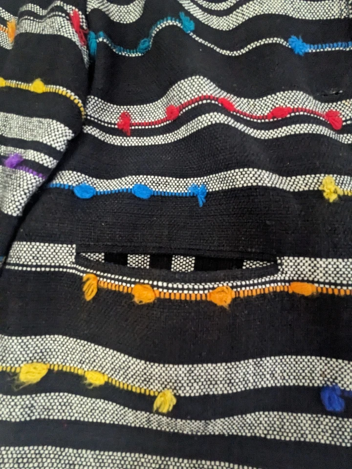 Abrigos Chaqueta Artística Bordados Multicolor Negros Ana's Fashions Mujer Talla M Foto 3 de 4