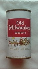 OLD MILWAUKEE PALE GOLD BEER CAN (1960 / TAMPA) COACH & HORSES LABEL
