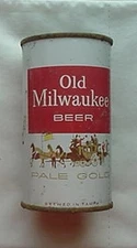 OLD MILWAUKEE PALE GOLD BEER CAN (1960 / TAMPA) COACH & HORSES LABEL