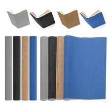 40"x16" Bookbinding Cloth, 4Pcs, Black/Gray/Brown/Dark Blue