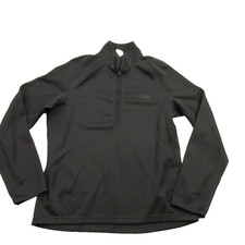 North Face Pullover Womens XL Long Sleeve 1/4 Zip Black Lightweight