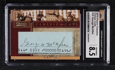 2010 Classics Classic Cuts Cut Signatures 86/90 George McAfee CGC 8.5 Auto 4f5