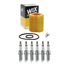 Wix Engine Oil Filter & NGK 6 Iridium IX Spark Plug kit for FJ Cruiser 4L 1GR-FE