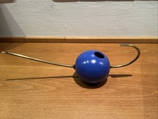 Bauhaus Design: Gie&szlig;kanne Blau Keramik und Messing, Vermutlich 50/60er Jahre