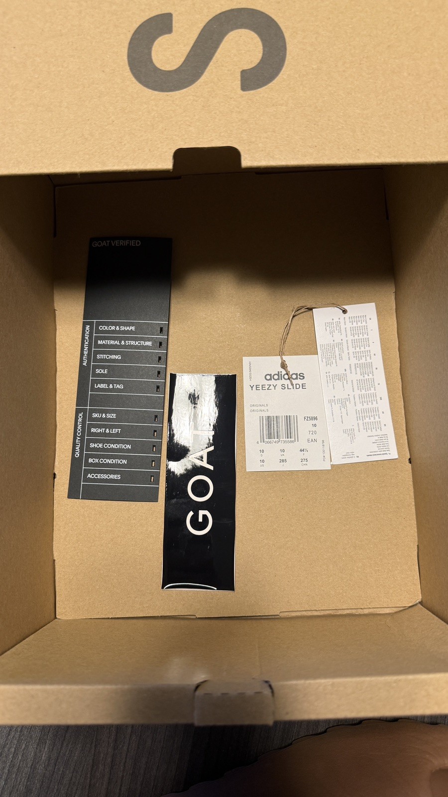 Adidas Yeezy Slide Flax (FZ5896) Men's Size 10 Pre owned With Box - Great Condt thumbnail 8