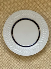 Vintage Shenango China Ritz-Carlton Blue Gold Anchor Hocking Plate  8"