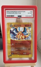 Pokemon Expedition Charizard Reverse Holo Card 39/165 PSA 6