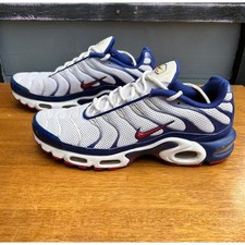 Nike Air Max Plus TN USA White Blue Red Men  s Size 10