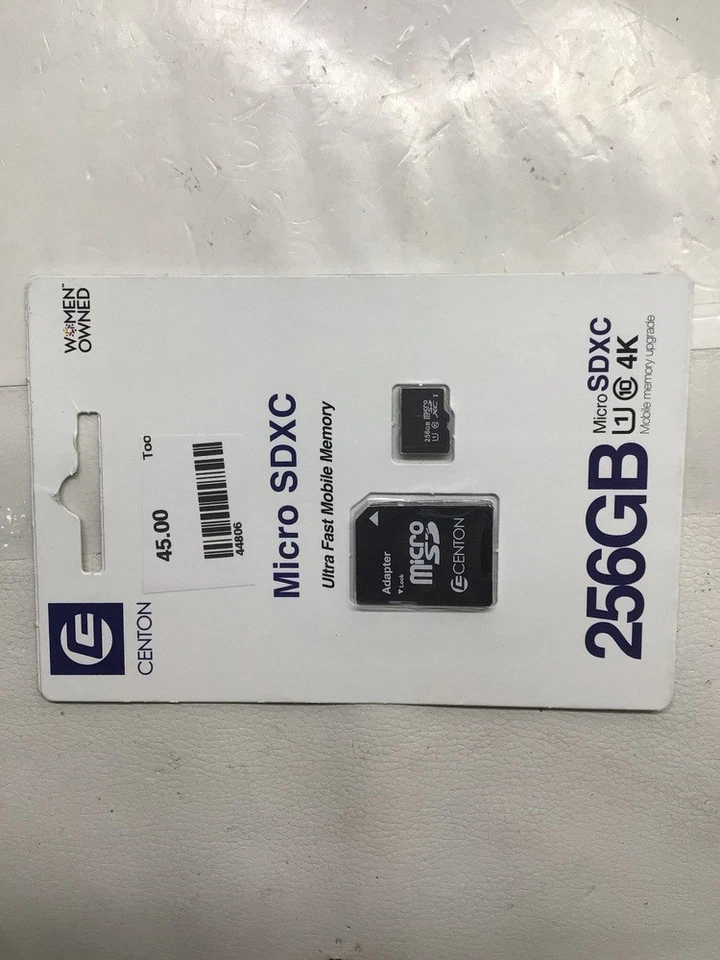 Centon ultra fast mobile Memory Card 256GB with SD Adapter (44806) - Image 2 of 3