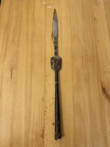 19th C Old Antique Vintage Ethiopian Africa African Spearhead Point Head Warrior - Picture 2 of 5