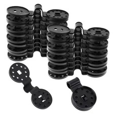 Shade Cloth Clips, Black Round Plastic Sun Shade Clip, 20pcs Reusable Clips