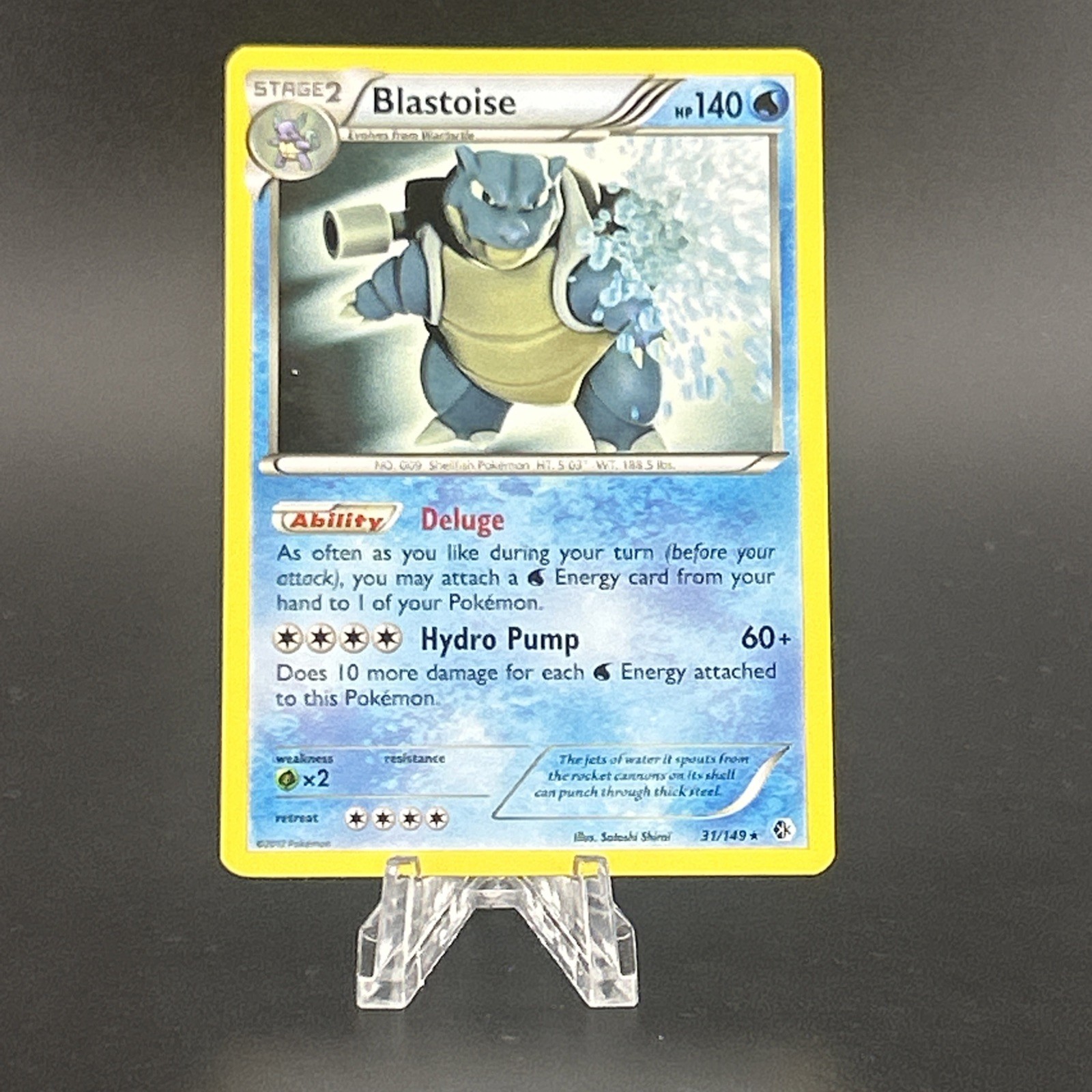 Pokémon TCG Blastoise Boundaries Crossed 31/149 Non-Holo Rare NM