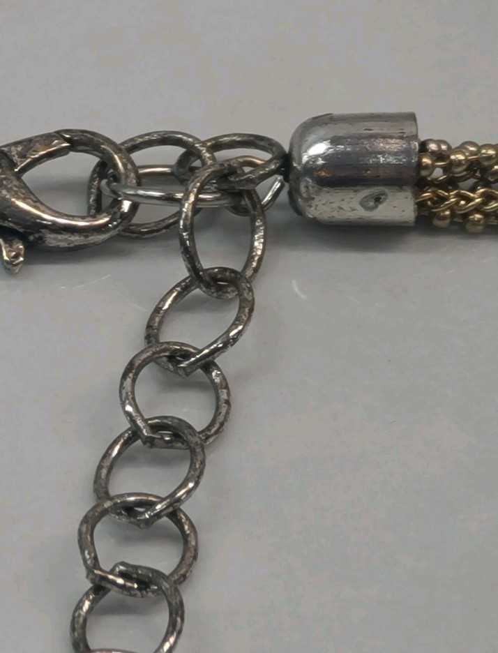 Ruby Rd Statement Necklace In Silver And Gold Ton… - image 8