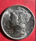 1940S Choice Uncirculated US Mercury SILVER Dime "San Francisco" Mint! Old Coin!