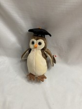 Wise The Graduation Owl Beanie Baby Brand New With TAG ERRORS