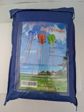 NEW Hengda Soft Octopus Kite 3 Pk Kids Colorful Long Tail Flyer Red Blue Green