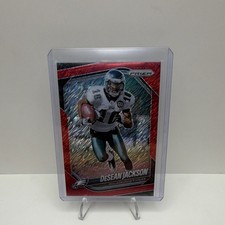 Panini Prizm DeSean Jackson Red Shimmer Prizm #294 /49 Philadelphia Eagles 2025