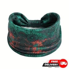 Boho Green Knotted Wide Headband Cotton Turban Yoga Hair Accessory