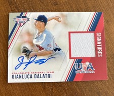 Gianluca Dalatri 2018 USA Baseball Stars Stripes Jersey Auto #7 Tigers /299