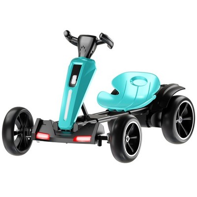 12V Electric Go Kart for Kids with Adjustable Seat Pedal Go Kart Ride on Toy