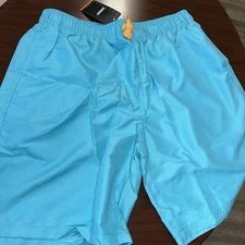 Tacvasen Men's Watersport Quick Drying Swim Trunks Shorts Blue XL