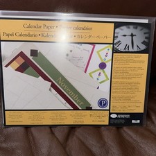 Creative Memories Calendar Paper 7 1/2x 10 1/2 Spargo printed Mounting Paper new