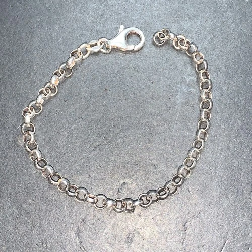 Sterling Silver 925 Lot Bracelet H66 Ring Rings Link Charm Vintage Modest Love