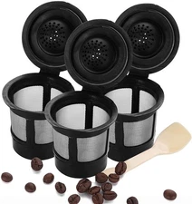 3PCS Reusable Coffee Pods Refillable Coffee Filters for Keurig Serve Filter Cup