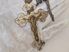 Antique Cross Crucfixes Religion Pendant Relic Very Rare  ! No.BF69