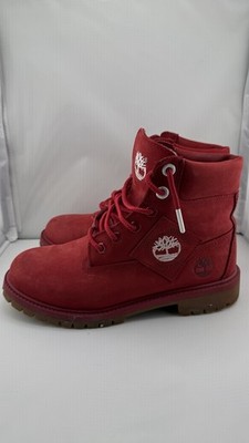 Timberland Premium 6  Waterproof Dark Red NubuckBoots 200GPrimaLoftJunior5 Wmn 7