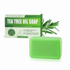Antifungal Soap Bar Tea Tree Oil Jock Itch Body Wash Relief Face Natural Skin UK