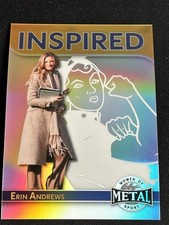 ERIN ANDREWS 2025 LEAF METAL WOMEN OF SPORT SILVER PRIZM 2/10 INSPIRED 🔥🔥