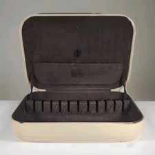 Vintage 1940s Marshall-White 17-inch Cameo Flatware Storage Case Box Made in USA