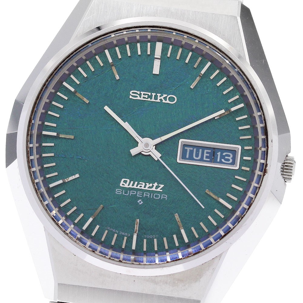 セイコー SEIKO 3883-7000 スーペリア モルフォ蝶ダイヤル クォーツ メンズ _886170 SEIKO Superior 3883-7000 Morpha Butterfly Dial blue Dial Quartz