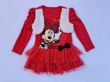 Disney Minnie Mouse 5T Christmas Holiday Dress