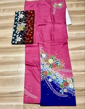 Furisode, Coming of Age Ceremony, Wedding, Pink Kimono