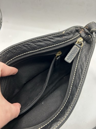 Lauren Ralph Lauren Schultertasche klein schwarz Leder - Bild 12 von 17