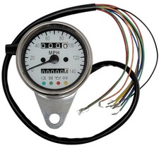 SPEEDOMETER HH-67-118 Motorcycle Mini Speedo W/ Indicator Neutral & Blink Lights