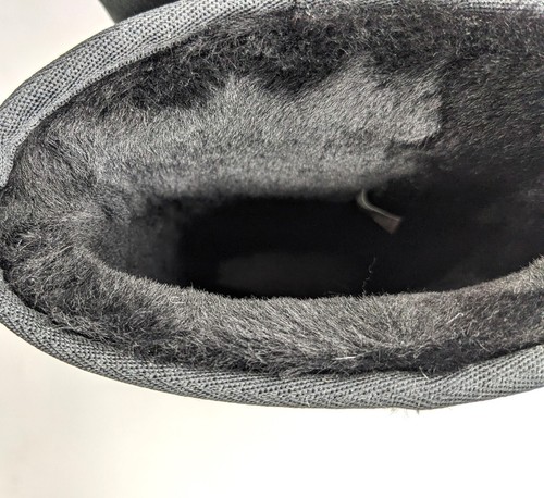 Bota para mujer UGG "Classic Tall II" de gamuza y piel de oveja sobre la pantorrilla (negra) -NUEVA - Imagen 18 de 21