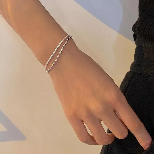 Womens Ladies 925 Sterling Silver Star Chain Bracelet Jewellery Bangle Gift NEW - Picture 11 of 14