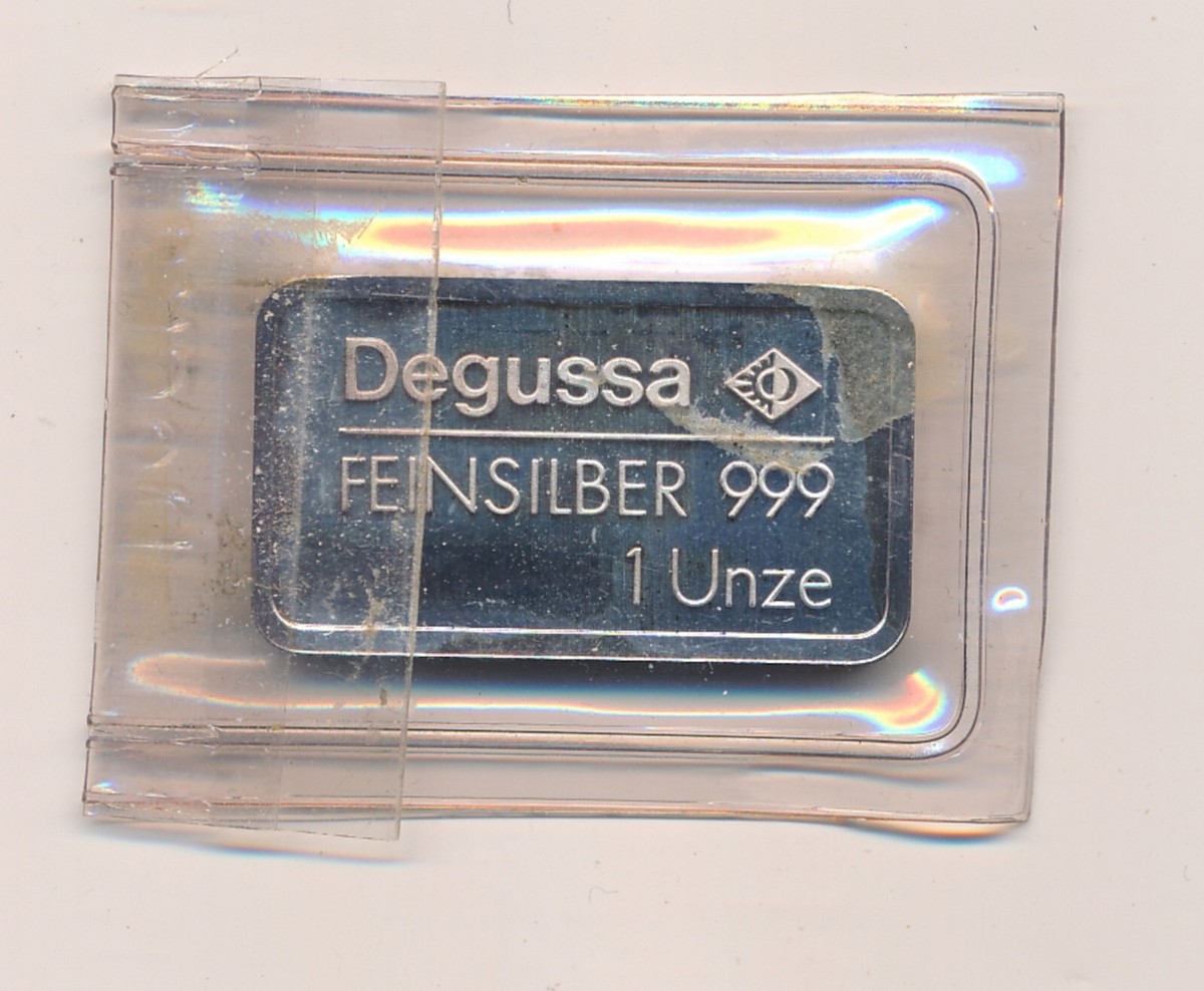Degussa Silver Bar, 1 OZ Pure Silver, Car Series, Junkers ju 52 | eBay