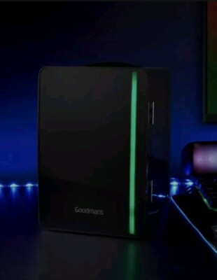Goodmans 6L LED Gaming Mini LED Kühlschrank Tischkühlschrank elektrische Kühlbox