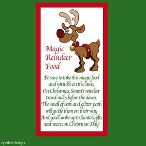 Immagini Divertenti X Natale.48 X Natale Renna Poesia Magico Alimentari Adesivo Business Natale Etichetta Divertente 711 Ebay