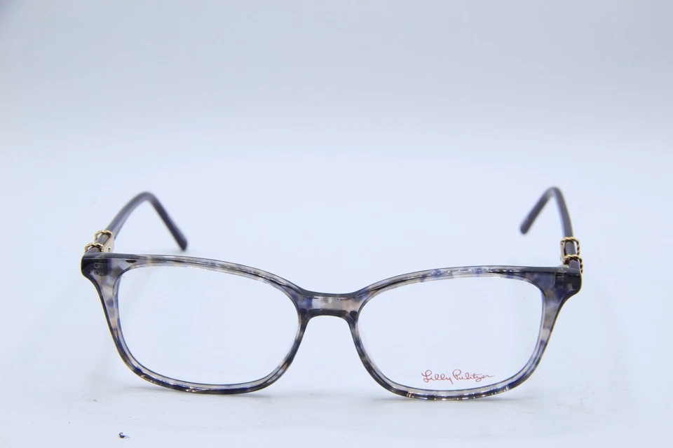 ¡NUEVAS GAFAS LILLY PULITZER LANTANA FG AZUL MARRÓN MÁRMOL AUTÉNTICAS 53-16! Foto 2 de 4