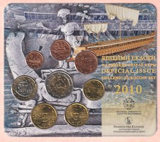 COFFRET EUROS GRECE 2010 NEUF FDC - 8 MONNAIES 