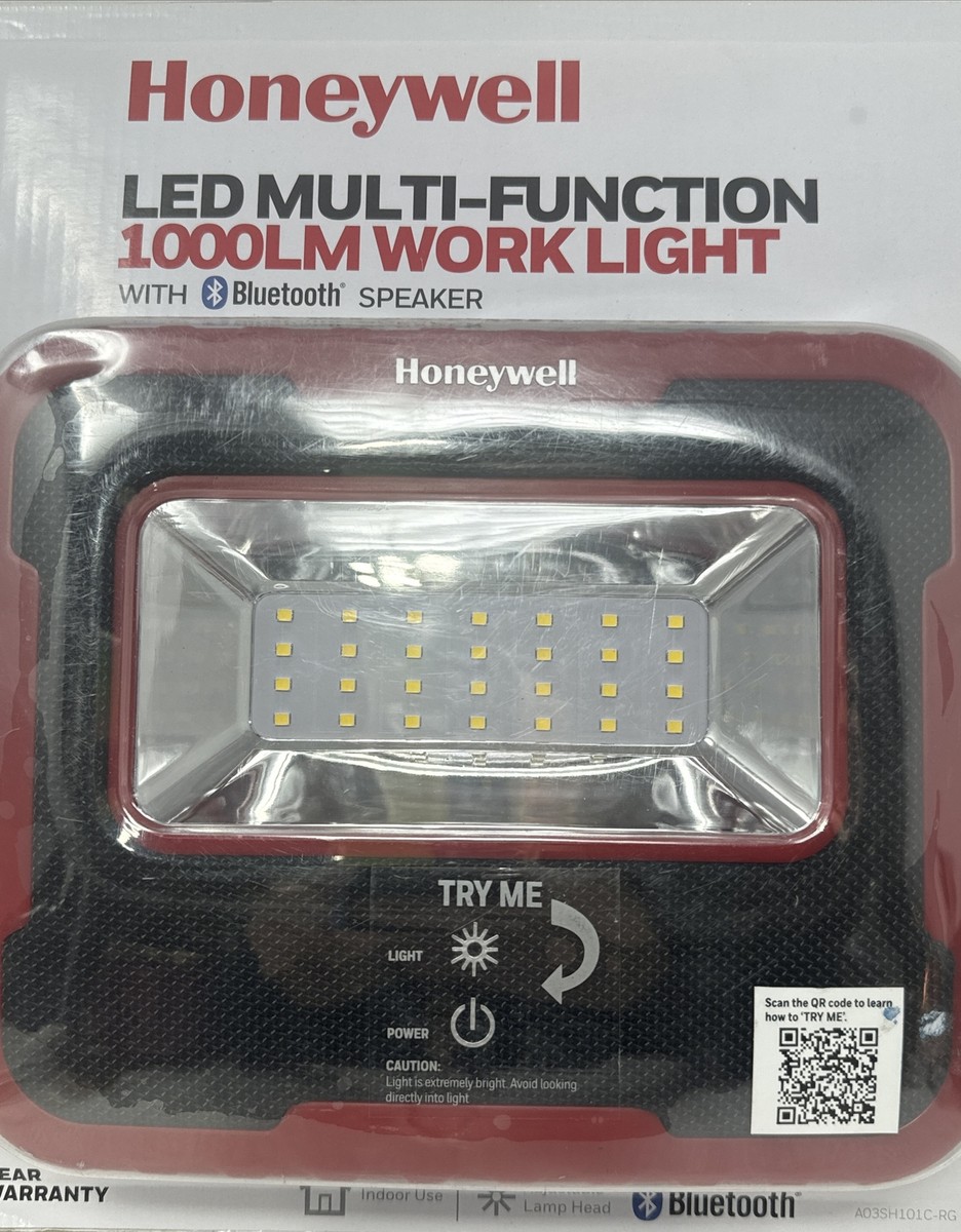 Honeywell LED1000 Lumen Multi-Function Bluetooth speaker work light  rechargeable