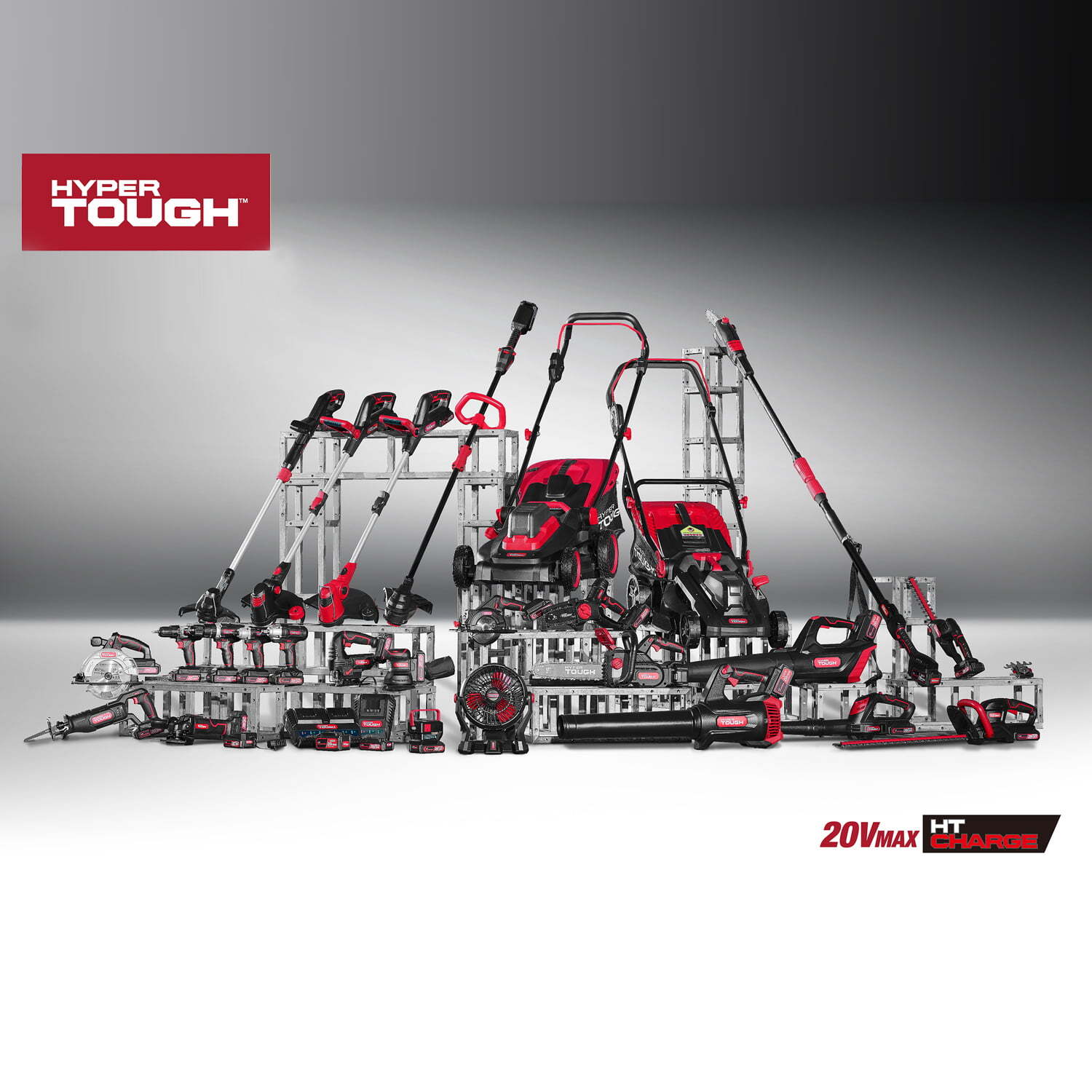 Hyper Tough 20V 1.5Ah Lithium-ion Angle Grinder, Cordless, 2902.5