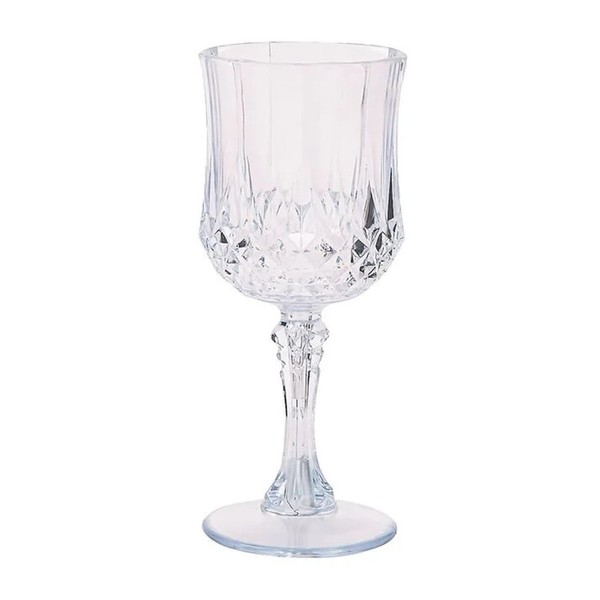 Wine Champagne Elegant Glasses Plastic Crystal Like Cocktail Tableware 8 oz Cups - Picture 4 of 4